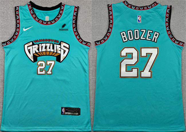 Men's Memphis Grizzlies #27 Cameron Boozer Teal 2026 Draft Stitched Jersey